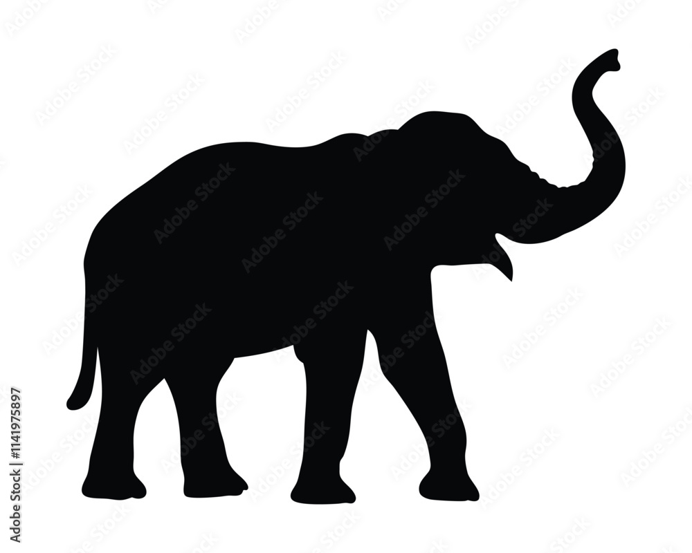 Elephant vector silhouette illustration Elephant vector silhouette illustration