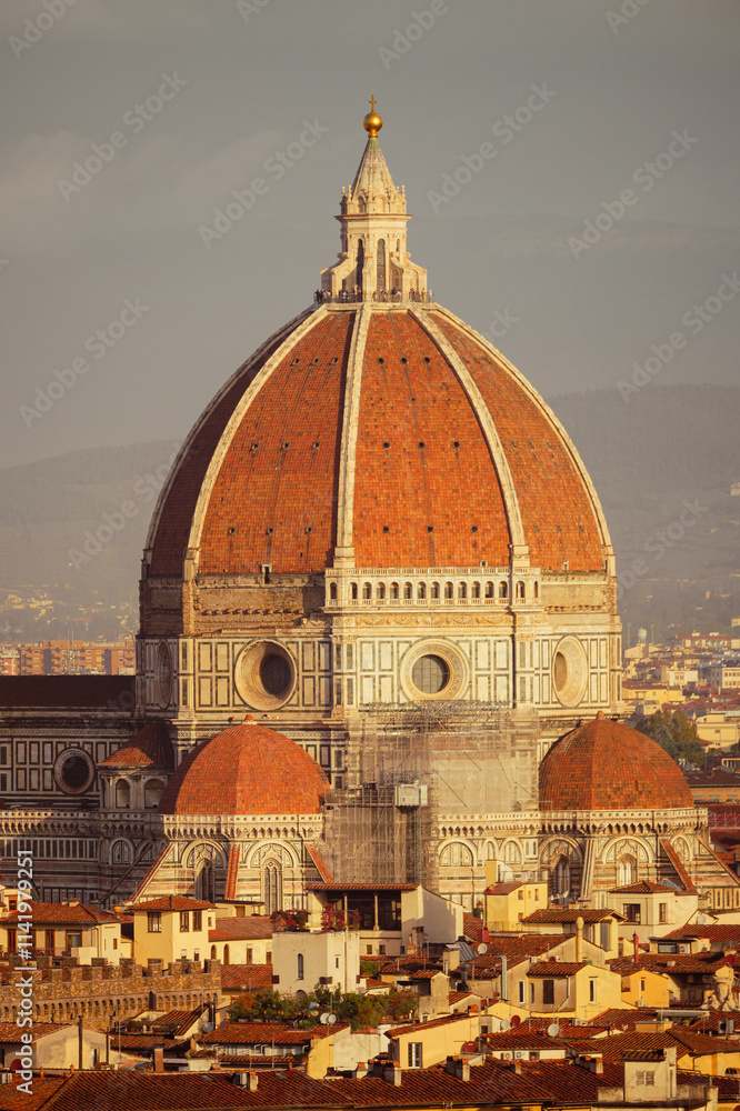 Fototapeta premium Dôme de Florence en matinée