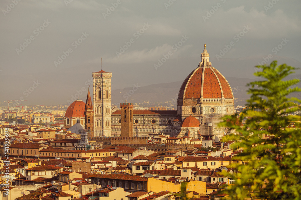 Fototapeta premium Vue d'ensemble de Florence le matin - 6
