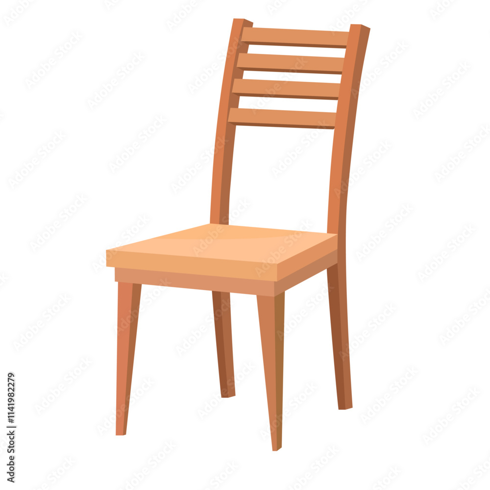 chair with backrest vector image chair with backrest vector image