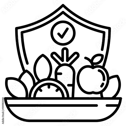 food safety single icon