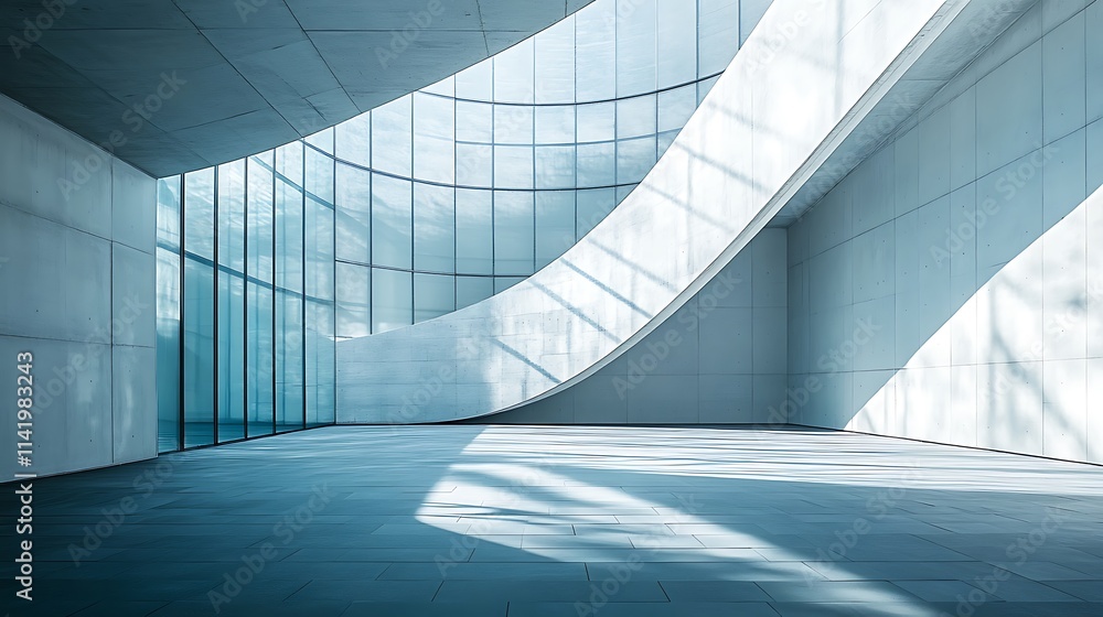 Obraz premium Modern Architecture Interior Design Space Sunlight