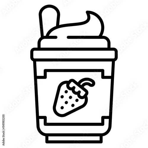 yogurt single icon