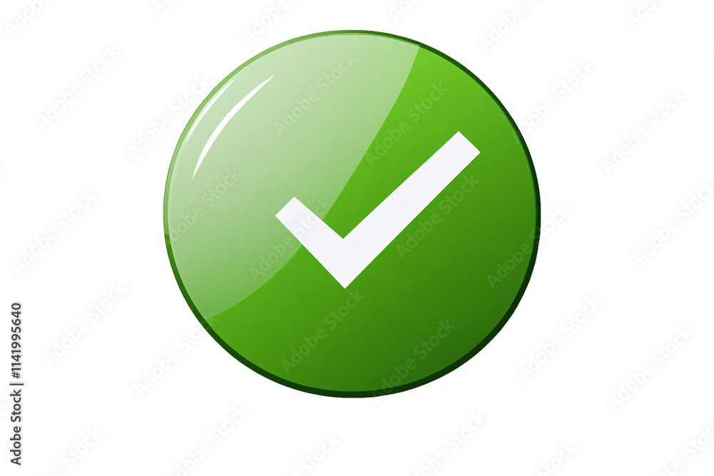 a green button with a check mark a green button with a check mark