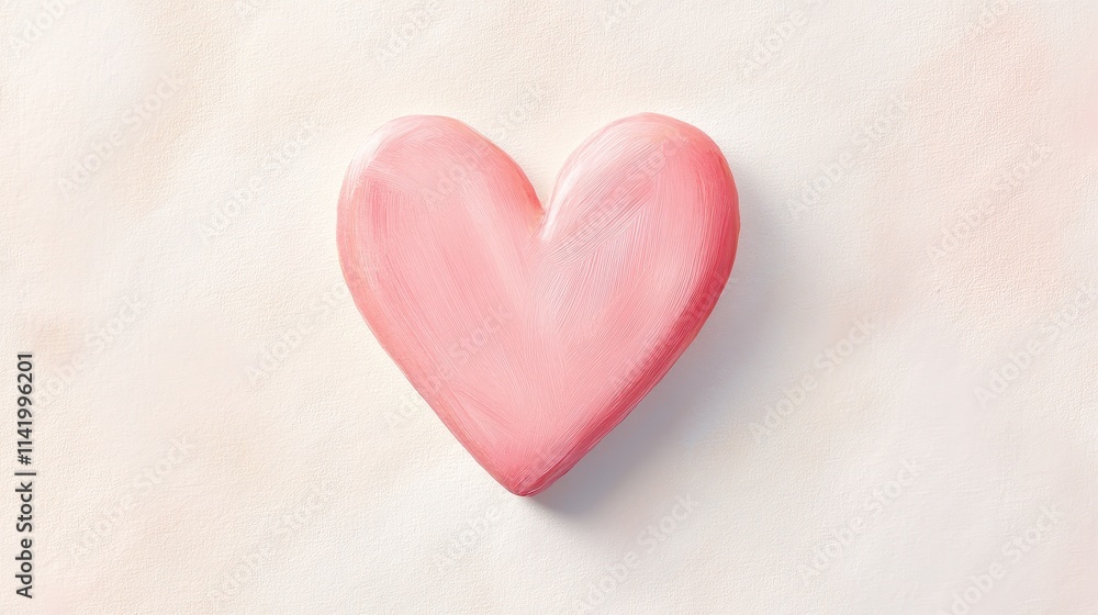 Soft Watercolor Heart in Delicate Pinks and Reds Soft Watercolor Heart in Delicate Pinks and Reds