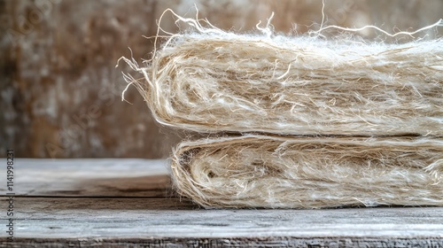 Home insulation is essential for energy efficiency, featuring natural materials like wool or hemp that provide excellent thermal resistance in any setting.