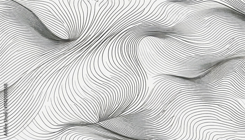 Abstract Wave Texture: Silver Minimalist Parametric Design