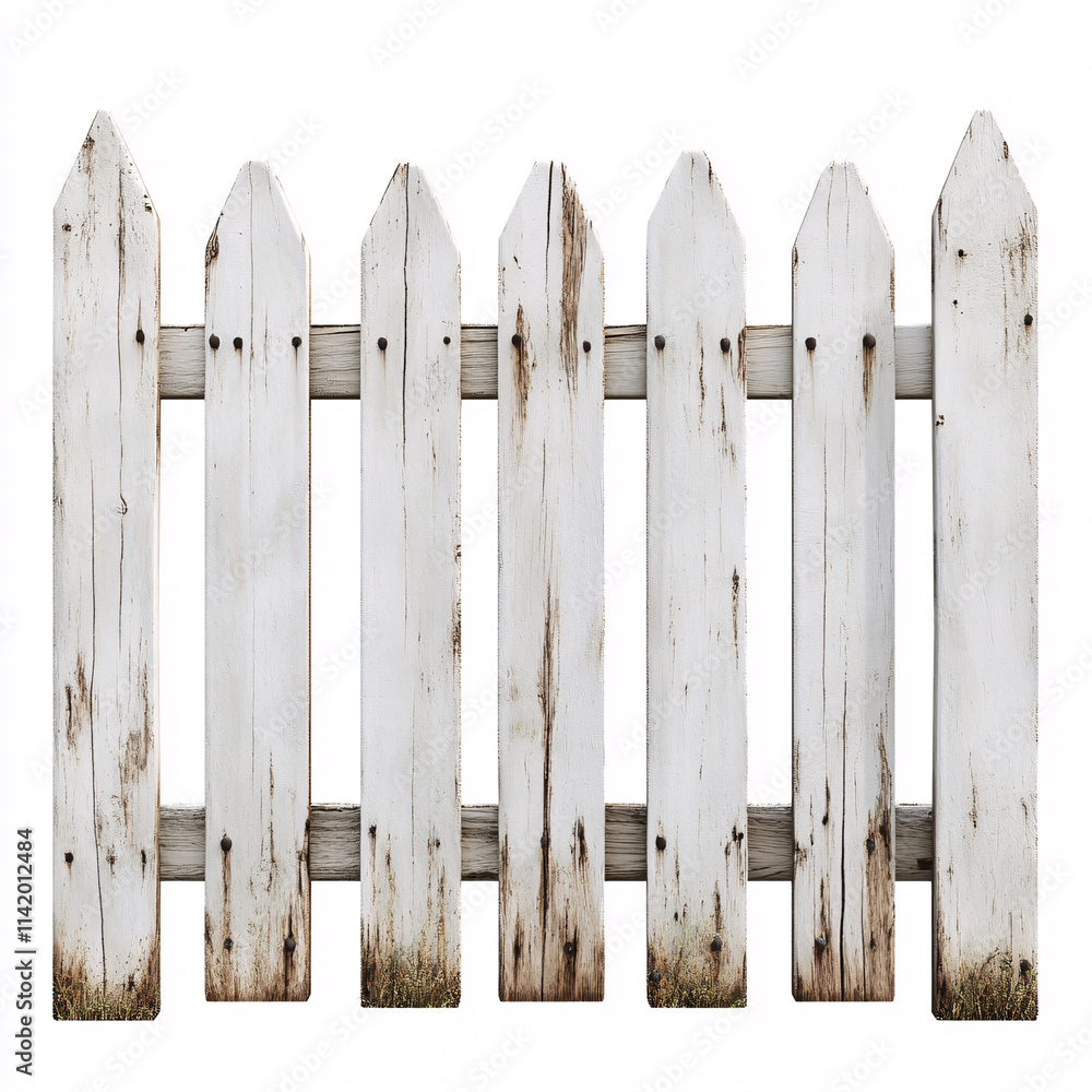wooden fence isolated on white wooden fence isolated on white