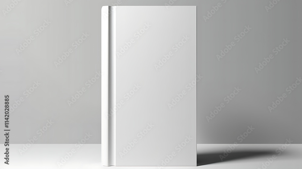 Book mockup with a clean white cover Book mockup with a clean white cover