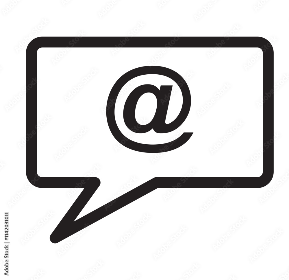 mentions icon vector illustration . mention icon perfect for website, blog, logo, graphic design, social media, UI, mobile app. eps 10. mentions icon vector illustration . mention icon perfect for website, blog, logo, graphic design, social media, UI, mobile app. eps 10.