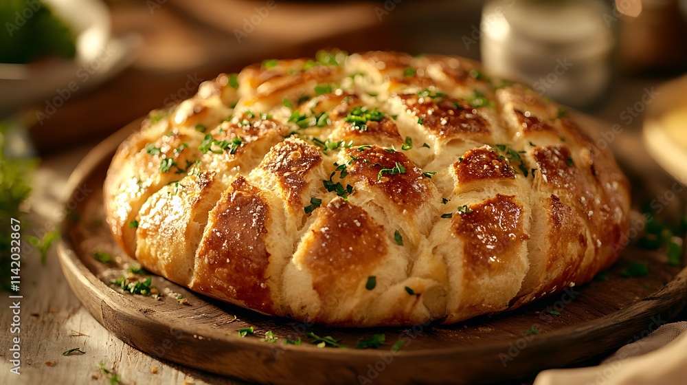 Golden Brown Garlic Herb Pull Apart Bread Golden Brown Garlic Herb Pull Apart Bread