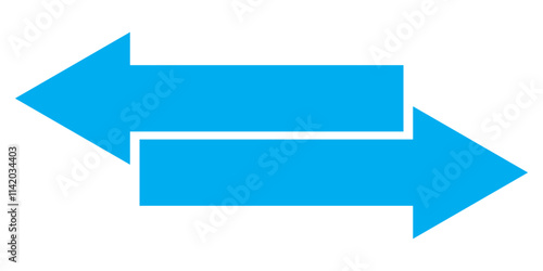 arrows data transfer icon, exchange arrow icons - Swap icon with two arrows. Direction arrows for transfer icon set. Transfer arrow line icon. linear style sign for mobile concept and web design.