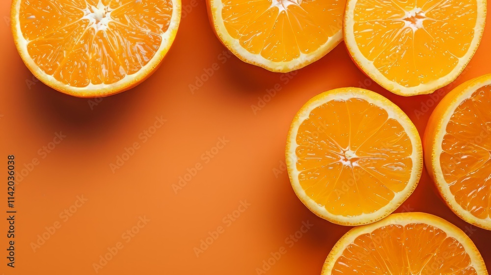 The background of oranges