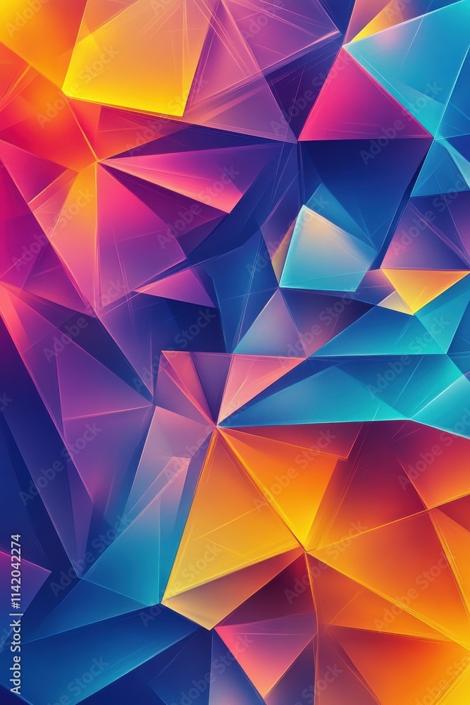 A vibrant abstract design featuring colorful geometric shapes in shades of blue, pink, and orange. A vibrant abstract design featuring colorful geometric shapes in shades of blue, pink, and orange.