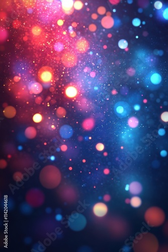 A vibrant abstract background filled with colorful bokeh circles, creating a dreamy and magical atmosphere.