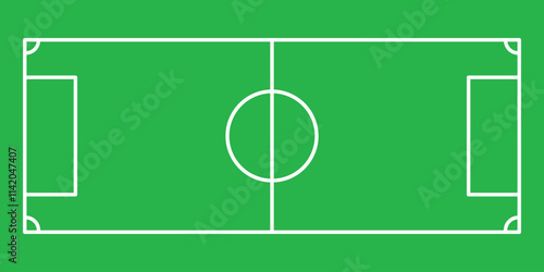 Football field outline icon. Element of sports items icon for mobile concept and web apps. Thin line Football field outline icon can be used for web and mobile on white background