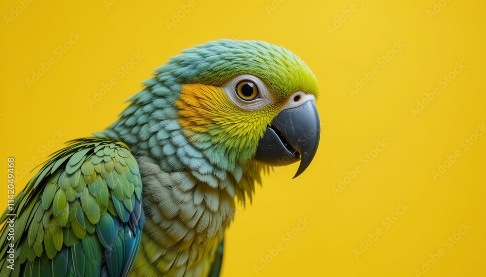 Fototapeta premium A colorful blue and yellow macaw with vibrant feathers in a wild, tropical setting