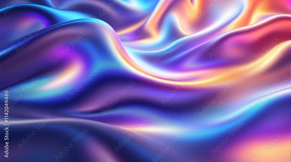 Fototapeta premium Abstract satin waves background 