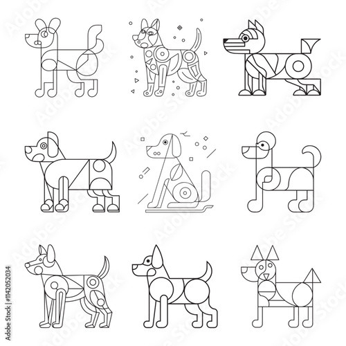 Dog Coloring Page, Dog Character For Coloring Book