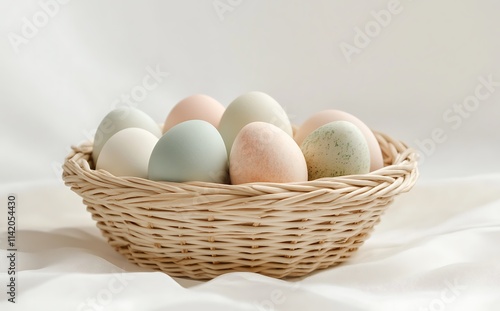 Wallpaper Mural Easter baskets with different colorful eggs Torontodigital.ca