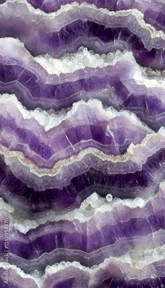 Obraz premium Elegant Amethyst Chevron Marble Texture. Luxury Panoramic Background. Agate Stone. Fluid Art