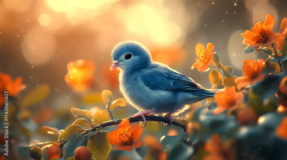 Charming Portrait of a Cute Baby Pigeon on a Sunny Day Surrounded by Nature's Beauty Charming Portrait of a Cute Baby Pigeon on a Sunny Day Surrounded by Nature's Beauty