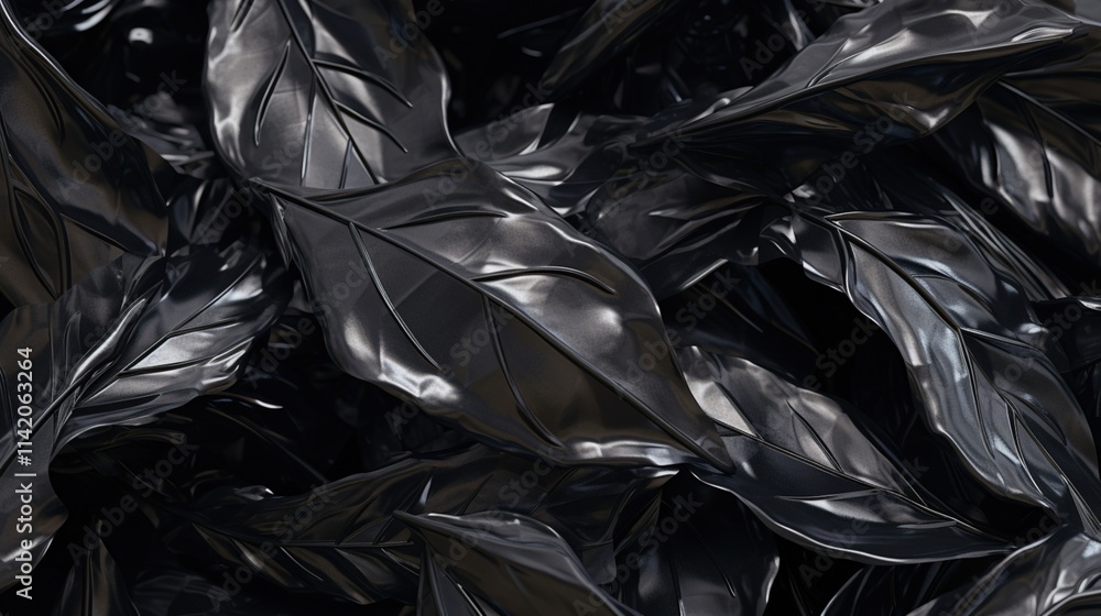 Dark Glossy Leaves Background Dark Glossy Leaves Background