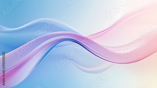 Wallpaper Mural Abstract Pastel Waves Flowing Gracefully Across a Soft Background Torontodigital.ca