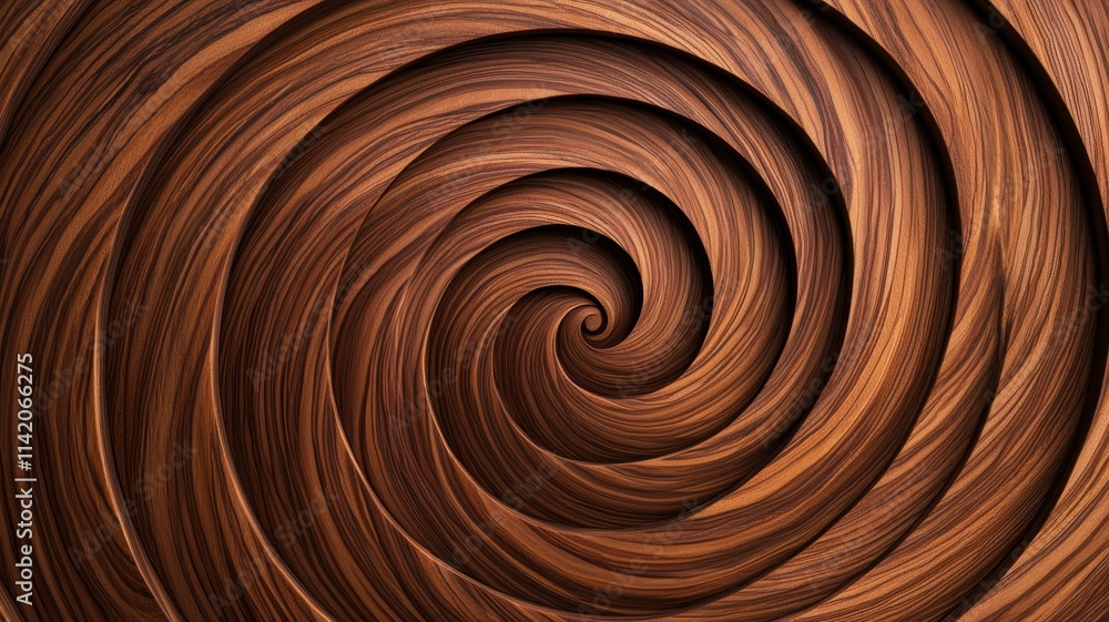 Fototapeta premium Abstract Wood Spiral Background Texture Design