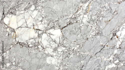 Elegant Grey White Marble Texture with Natural Veins and Patterns