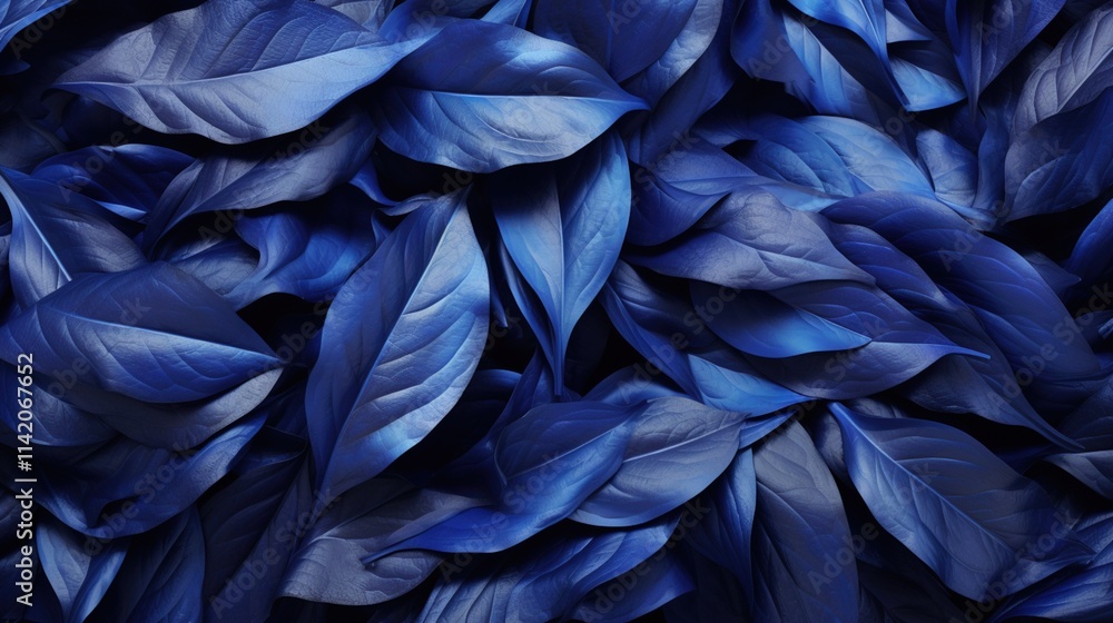 Blue Leaves Texture Background Blue Leaves Texture Background
