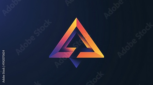 Free Download Abstract gradient triangle logo. - GFXLoad