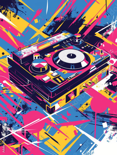 Funky Retro Poster Design for Dance Challenge