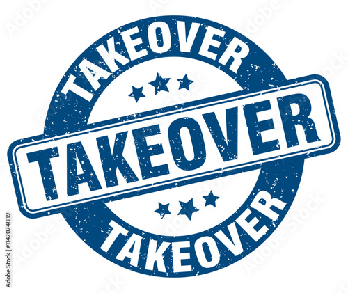 TAKEOVER stamp