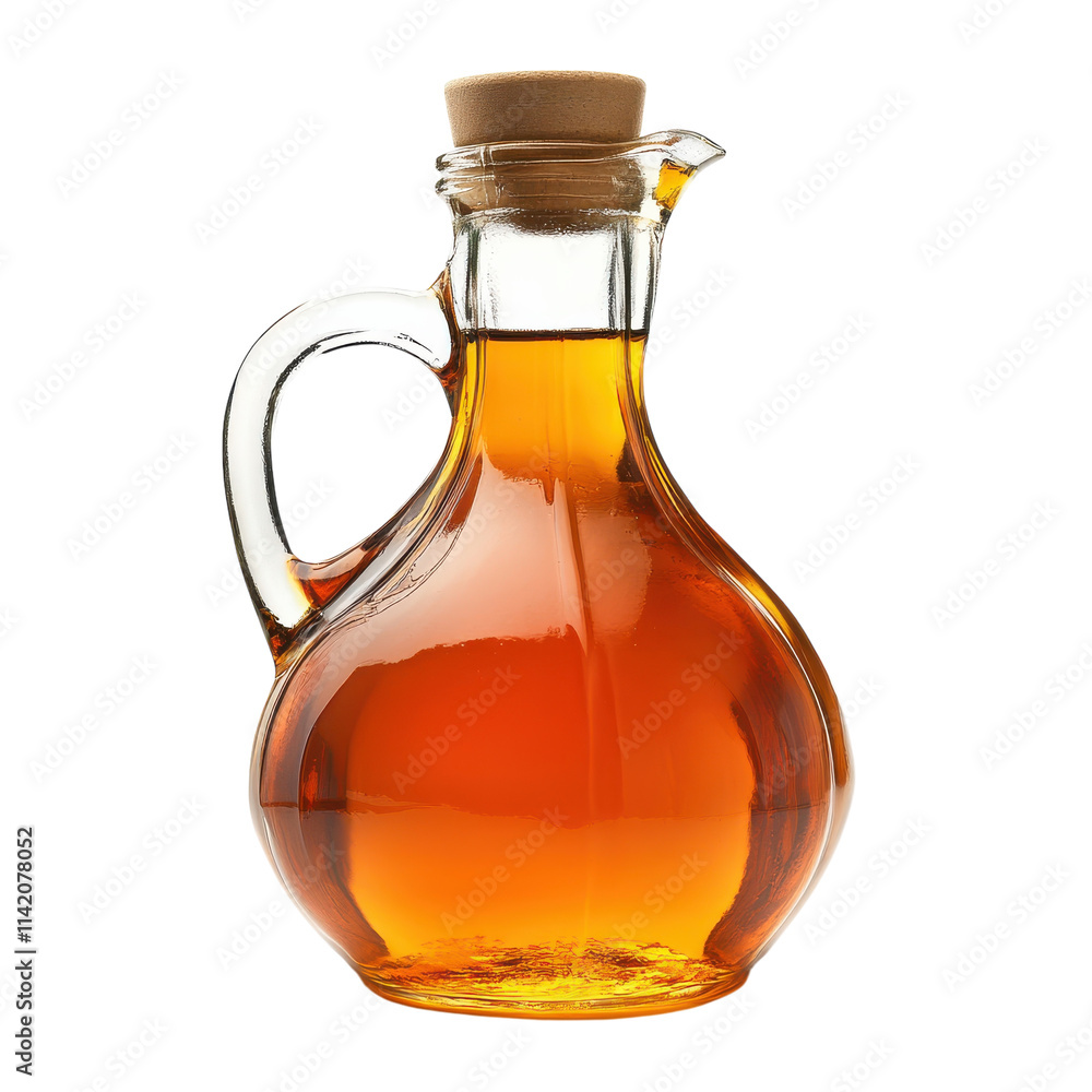 Maple Syrup in a Glass Jar for Culinary Use on Transparent Background Maple Syrup in a Glass Jar for Culinary Use on Transparent Background