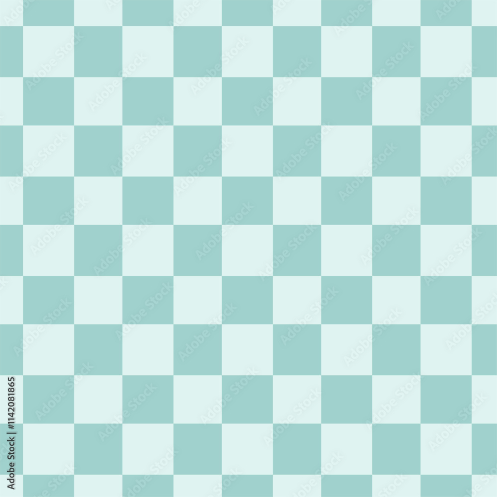 Checkered seamless pattern. Pastel green check duotone pattern. Checkered seamless pattern. Pastel green check duotone pattern.