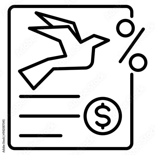 tax amnesty single icon
