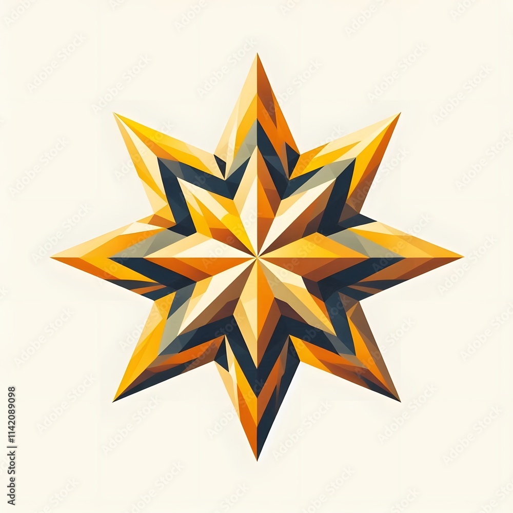 Obraz premium golden star icon