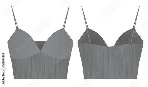 Grey bra t shirt. vector illustration