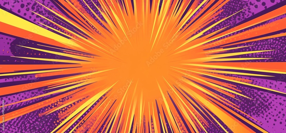Obraz premium Comic Book Speed Lines Background