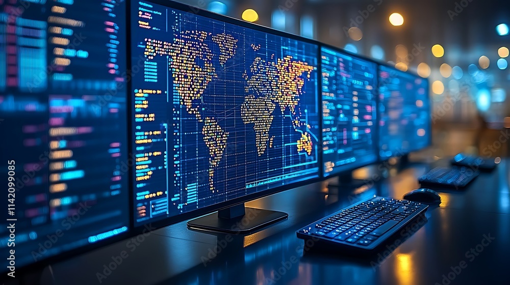 Global Data Network Monitoring System Displays Global Data Network Monitoring System Displays
