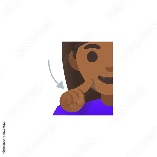 deaf Gesture Emoji  
