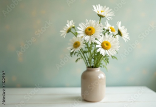 Wallpaper Mural Flower vase daisy plant Torontodigital.ca