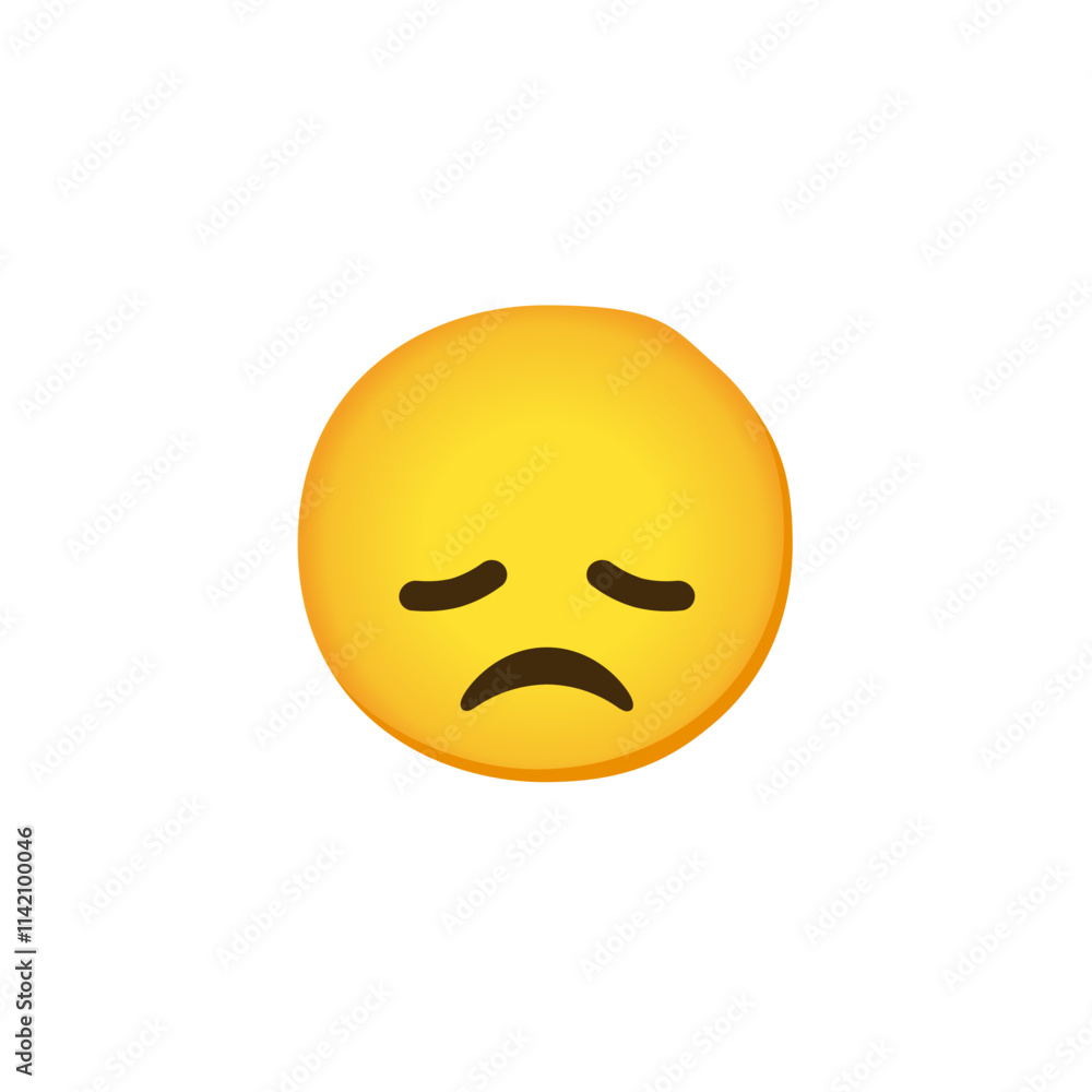Fototapeta premium Sad Face Emoji 