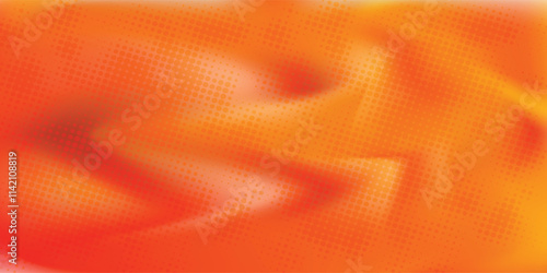 Dots halftone orange color pattern gradient texture with technology digital background. Dots pop art comics with summer background.