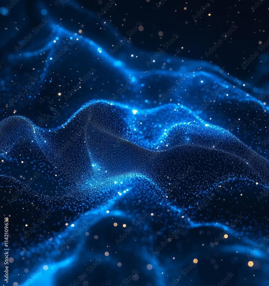 Fototapeta premium Abstract Futuristic Digital Background, Generative AI