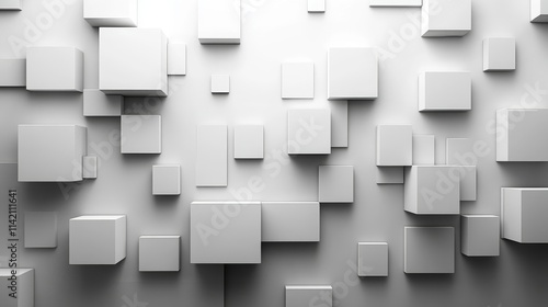 Modern Background with Geometric Squares  Generative AI
