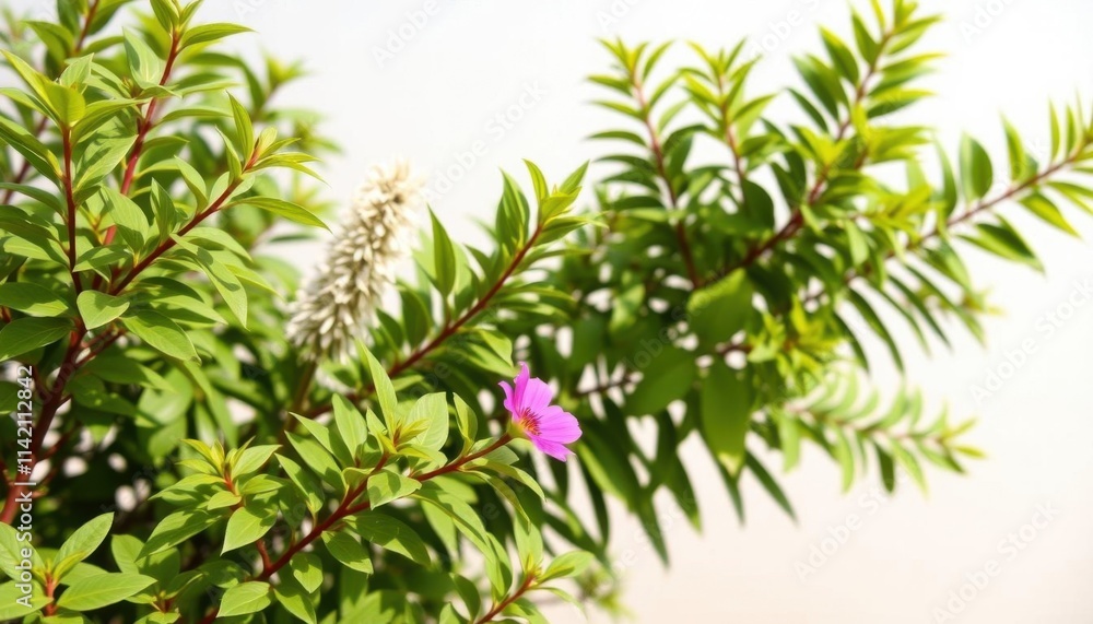 lush garden leaves and flowers lush garden leaves and flowers
