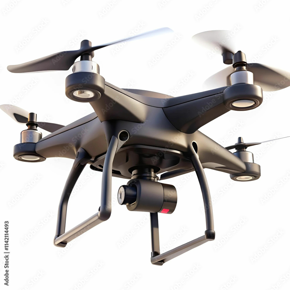 A sleek black drone hovering mid-air, showcasing its compact design, A sleek black drone hovering mid-air, showcasing its compact design,