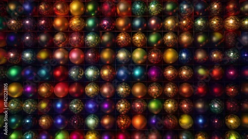 Christmas ornaments motion background loop